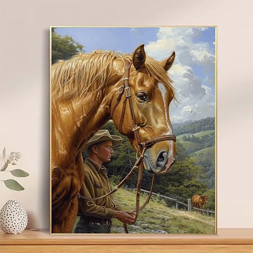 Malen Nach Zahlen Pferd Paint by Numbers, Malen Nach Zahlen Erwachsene Wiese Painting by Numbers DIY Set Erwachsene mit 3 Pinseln und Acrylfarbe für Deko Wohnzimmer, Geschenke 100 x 135cm -hcj2504S1 Malen Nach Zahlen Pferd Paint by Numbers, Malen Nach Zahlen Erwachsene Wiese Painting by Numbers DIY Set Erwachsene mit 3 Pinseln und Acrylfarbe für Deko Wohnzimmer, Geschenke 100 x 135cm -hcj2504S1 von HCJUTFOU