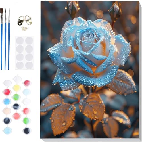 Malen Nach Zahlen Rose Paint by Numbers, Malen Nach Zahlen Erwachsene Anlage Painting by Numbers DIY Set Erwachsene mit 3 Pinseln und Acrylfarbe für Deko Wohnzimmer, Geschenke 60 x 80cm -hcj25042M Malen Nach Zahlen Rose Paint by Numbers, Malen Nach Zahlen Erwachsene Anlage Painting by Numbers DIY Set Erwachsene mit 3 Pinseln und Acrylfarbe für Deko Wohnzimmer, Geschenke 60 x 80cm -hcj25042M von HCJUTFOU