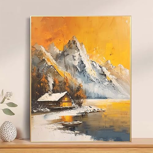 Malen Nach Zahlen Schneeberg Paint by Numbers, Malen Nach Zahlen Erwachsene Winter Painting by Numbers DIY Set Erwachsene mit 3 Pinseln und Acrylfarbe für Deko Wohnzimmer 100 x 135cm -hcj25044K Malen Nach Zahlen Schneeberg Paint by Numbers, Malen Nach Zahlen Erwachsene Winter Painting by Numbers DIY Set Erwachsene mit 3 Pinseln und Acrylfarbe für Deko Wohnzimmer 100 x 135cm -hcj25044K von HCJUTFOU