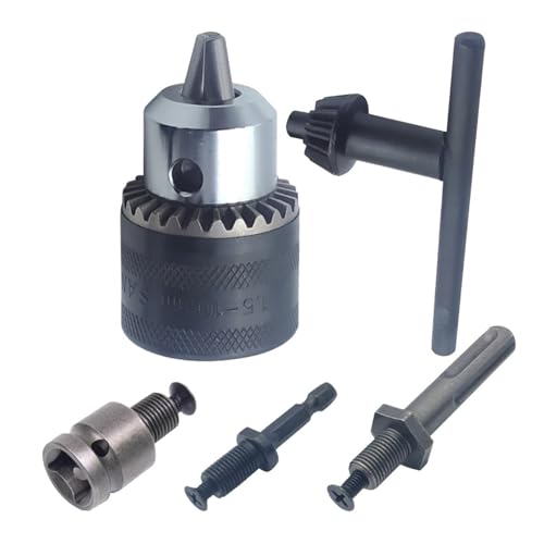 HCNCKPMPTG(売店) 0,6–6 mm präziser Bohrfutterkonverter 3/8 Zoll – 24 UNF-Gewinde Schnellwechseladapter SDS-Plus-Schaft 1/4 Zoll Sechskant Futter(4pcs Set) von HCNCKPMPTG(売店)