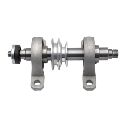 HCNCKPMPTG(売店) M14 x 1 mm M14-Gewinde, Spindelwelle, Stangenschaft, Riemenscheibe, Lager, DIY-Holzdrehmaschine, Schneidkopf, passend for Spannfutter K01-50, K02-50, K01-65, K02-65 Futter von HCNCKPMPTG(売店)