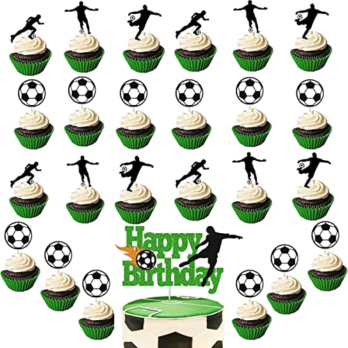 HCRXVV Tortenaufleger fussball 31pcs Sport Tortendeko Fußball Torten Deko für Cupcake, Grün Cake Topper,für Jungs Fußball Sport Party kindergeburtstag Dekoration,Kuchendeko Fussball Geburtstag HCRXVV Tortenaufleger fussball 31pcs Sport Tortendeko Fußball Torten Deko für Cupcake, Grün Cake Topper,für Jungs Fußball Sport Party kindergeburtstag Dekoration,Kuchendeko Fussball Geburtstag von HCRXVV
