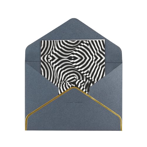 HCVXBSA Schwarz-weiß gestreifte Klappkarten mit Umschlägen, für alle Anlässe, Grußkarten, Premium-Schimmer-Notiz für Geburtstag, Weihnachten, Hochzeit, 10,2 x 15,2 cm, Schwarz HCVXBSA Schwarz-weiß gestreifte Klappkarten mit Umschlägen, für alle Anlässe, Grußkarten, Premium-Schimmer-Notiz für Geburtstag, Weihnachten, Hochzeit, 10,2 x 15,2 cm, Schwarz von HCVXBSA
