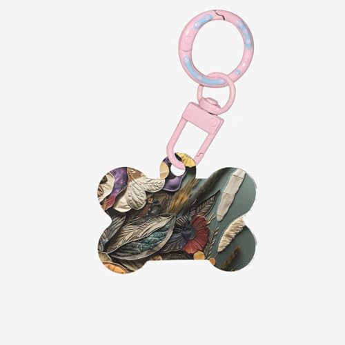 Haustier-ID-Tags, eine entzückende Farbpalette, personalisierte Hundemarken und Katzenmarken, knochenförmiges Acryl, Hellrosa, Größe M Haustier-ID-Tags, eine entzückende Farbpalette, personalisierte Hundemarken und Katzenmarken, knochenförmiges Acryl, Hellrosa, Größe M von HCVXBSA