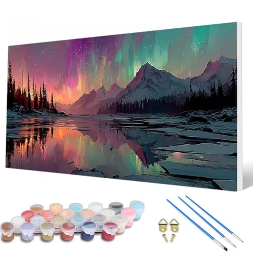 Aurora Malen Nach Zahlen Erwachsene, Malen Nach Zahlen Sternenhimmel Paint by Numbers Adult Muster Basteln Erwachsene Anfänger für Deko Wohnzimmer, Wanddeko, Geschenke für Frauen 70X140CM -hcw2507N2 Aurora Malen Nach Zahlen Erwachsene, Malen Nach Zahlen Sternenhimmel Paint by Numbers Adult Muster Basteln Erwachsene Anfänger für Deko Wohnzimmer, Wanddeko, Geschenke für Frauen 70X140CM -hcw2507N2 von HCWBDWOU