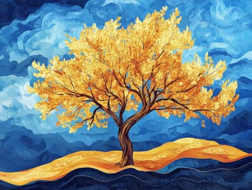 Baum Diamond Painting Erwachsene, 5D Diamond Painting Landschaft Bilder, DIY Runder Vollbohrer Diamanten Malerei Kits Erwachsene Mosaikherstellung Bastelset für Wanddeko, Geschenke, 60x80cm, Model 10 Baum Diamond Painting Erwachsene, 5D Diamond Painting Landschaft Bilder, DIY Runder Vollbohrer Diamanten Malerei Kits Erwachsene Mosaikherstellung Bastelset für Wanddeko, Geschenke, 60x80cm, Model 10 von HCWBDWOU