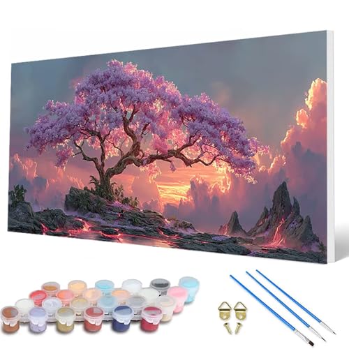 Baum Malen Nach Zahlen Erwachsene, Malen Nach Zahlen Landschaft Paint by Numbers Adult Muster Basteln Erwachsene Anfänger für Deko Wohnzimmer, Wanddeko, Geschenke für Frauen 90 x 180 cm -hcw2507A3 Baum Malen Nach Zahlen Erwachsene, Malen Nach Zahlen Landschaft Paint by Numbers Adult Muster Basteln Erwachsene Anfänger für Deko Wohnzimmer, Wanddeko, Geschenke für Frauen 90 x 180 cm -hcw2507A3 von HCWBDWOU
