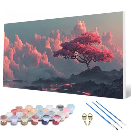 Baum Malen Nach Zahlen Erwachsene, Malen Nach Zahlen Wolke Paint by Numbers Adult Muster Basteln Erwachsene Anfänger für Zimmer Deko Wohnzimmer, Wanddeko, Geschenke für Frauen 100 x 300 cm -hcw2507P3 Baum Malen Nach Zahlen Erwachsene, Malen Nach Zahlen Wolke Paint by Numbers Adult Muster Basteln Erwachsene Anfänger für Zimmer Deko Wohnzimmer, Wanddeko, Geschenke für Frauen 100 x 300 cm -hcw2507P3 von HCWBDWOU