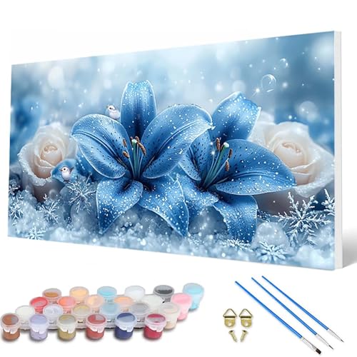 Blumen Malen Nach Zahlen Erwachsene, Malen Nach Zahlen Winter Paint by Numbers Adult Muster Basteln Erwachsene Anfänger für Zimmer Deko Wohnzimmer, Wanddeko, Geschenke für Frauen 30X60CM -hcw25074I Blumen Malen Nach Zahlen Erwachsene, Malen Nach Zahlen Winter Paint by Numbers Adult Muster Basteln Erwachsene Anfänger für Zimmer Deko Wohnzimmer, Wanddeko, Geschenke für Frauen 30X60CM -hcw25074I von HCWBDWOU