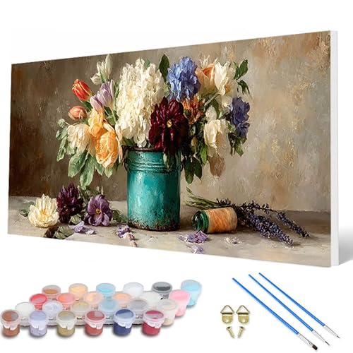 Blumenn Malen Nach Zahlen Erwachsene, Malen Nach Zahlen Anlage Paint by Numbers Adult Muster Basteln Erwachsene Anfänger für Deko Wohnzimmer, Wanddeko, Geschenke für Frauen 100X300 CM -hcw25076M Blumenn Malen Nach Zahlen Erwachsene, Malen Nach Zahlen Anlage Paint by Numbers Adult Muster Basteln Erwachsene Anfänger für Deko Wohnzimmer, Wanddeko, Geschenke für Frauen 100X300 CM -hcw25076M von HCWBDWOU
