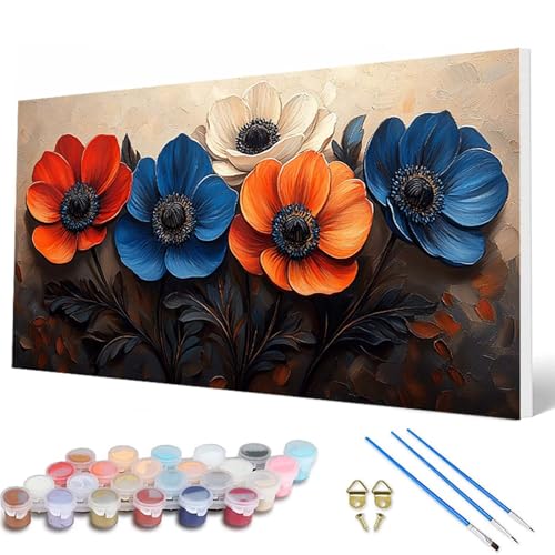 Blumenn Malen Nach Zahlen Erwachsene, Malen Nach Zahlen Anlage Paint by Numbers Adult Muster Basteln Erwachsene Anfänger für Zimmer Deko Wohnzimmer, Wanddeko, Geschenke für Frauen 50X100 CM -hcw2507KX Blumenn Malen Nach Zahlen Erwachsene, Malen Nach Zahlen Anlage Paint by Numbers Adult Muster Basteln Erwachsene Anfänger für Zimmer Deko Wohnzimmer, Wanddeko, Geschenke für Frauen 50X100 CM -hcw2507KX von HCWBDWOU
