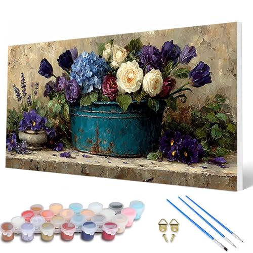 Blumenn Malen Nach Zahlen Erwachsene, Malen Nach Zahlen Anlage Paint by Numbers Adult Muster Basteln Erwachsene Anfänger für Zimmer Deko Wohnzimmer, Wanddeko, Geschenke für Frauen 50X100CM -hcw250708 Blumenn Malen Nach Zahlen Erwachsene, Malen Nach Zahlen Anlage Paint by Numbers Adult Muster Basteln Erwachsene Anfänger für Zimmer Deko Wohnzimmer, Wanddeko, Geschenke für Frauen 50X100CM -hcw250708 von HCWBDWOU