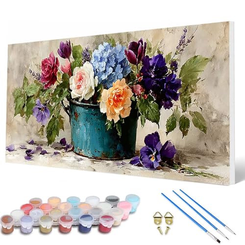 Blumenn Malen Nach Zahlen Erwachsene, Malen Nach Zahlen Anlage Paint by Numbers Adult Muster Basteln Erwachsene Anfänger für Zimmer Deko Wohnzimmer, Wanddeko, Geschenke für Frauen 50X100CM -hcw2507V9 Blumenn Malen Nach Zahlen Erwachsene, Malen Nach Zahlen Anlage Paint by Numbers Adult Muster Basteln Erwachsene Anfänger für Zimmer Deko Wohnzimmer, Wanddeko, Geschenke für Frauen 50X100CM -hcw2507V9 von HCWBDWOU