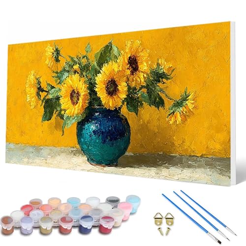 Blumenn Malen Nach Zahlen Erwachsene, Malen Nach Zahlen SonnenBlumen Paint by Numbers Adult Muster Basteln Erwachsene Anfänger für Deko Wohnzimmer, Wanddeko, Geschenke für Frauen 70X140CM -hcw2507NE Blumenn Malen Nach Zahlen Erwachsene, Malen Nach Zahlen SonnenBlumen Paint by Numbers Adult Muster Basteln Erwachsene Anfänger für Deko Wohnzimmer, Wanddeko, Geschenke für Frauen 70X140CM -hcw2507NE von HCWBDWOU