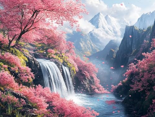 Diamond Painting Erwachsene, 5D Landschaft Diamant Painting Bilder Fallen 90 x 120cm, DIY Runde Diamant Bilder Kristall Kreuzstich Basteln Erwachsene Kits für Zimmer Deko Wohnzimmer, Geschenke, 17 Diamond Painting Erwachsene, 5D Landschaft Diamant Painting Bilder Fallen 90 x 120cm, DIY Runde Diamant Bilder Kristall Kreuzstich Basteln Erwachsene Kits für Zimmer Deko Wohnzimmer, Geschenke, 17 von HCWBDWOU