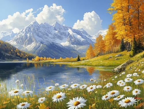 Diamond Painting Erwachsene, 5D Landschaft Diamant Painting Bilder Herbst (100x135cm), DIY Runde Diamant Bilder Kristall Kreuzstich Basteln Erwachsene Kits für Zimmer Deko Wohnzimmer, Geschenke, 89 von HCWBDWOU