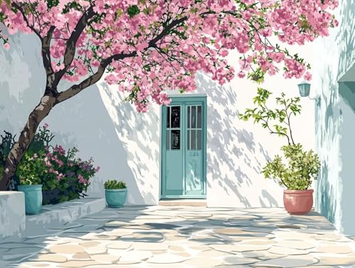 Diamond Painting HäUser, Landschaft Diamant Painting Erwachsene, 5D Runder Vollbohrer Diamond Art Malerei Anfänger Bastelset Erwachsene, Aesthetic Room Decor, Geschenke für Frauen, 35x50cm, Model 90 Diamond Painting HäUser, Landschaft Diamant Painting Erwachsene, 5D Runder Vollbohrer Diamond Art Malerei Anfänger Bastelset Erwachsene, Aesthetic Room Decor, Geschenke für Frauen, 35x50cm, Model 90 von HCWBDWOU