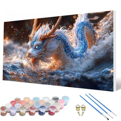 Drachen Malen Nach Zahlen Erwachsene, Malen Nach Zahlen Tiere Paint by Numbers Adult Muster Basteln Erwachsene Anfänger für Zimmer Deko Wohnzimmer, Wanddeko, Geschenke für Frauen 70X140CM -hcw2507JY Drachen Malen Nach Zahlen Erwachsene, Malen Nach Zahlen Tiere Paint by Numbers Adult Muster Basteln Erwachsene Anfänger für Zimmer Deko Wohnzimmer, Wanddeko, Geschenke für Frauen 70X140CM -hcw2507JY von HCWBDWOU