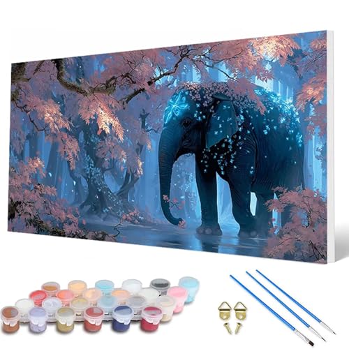 Elefant Malen Nach Zahlen Erwachsene, Malen Nach Zahlen Tiere Paint by Numbers Adult Muster Basteln Erwachsene Anfänger für Zimmer Deko Wohnzimmer, Wanddeko, Geschenke für Frauen 90X180CM -hcw250713 Elefant Malen Nach Zahlen Erwachsene, Malen Nach Zahlen Tiere Paint by Numbers Adult Muster Basteln Erwachsene Anfänger für Zimmer Deko Wohnzimmer, Wanddeko, Geschenke für Frauen 90X180CM -hcw250713 von HCWBDWOU