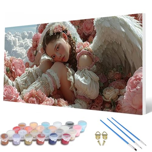 Engel Malen Nach Zahlen Erwachsene, Malen Nach Zahlen Blumenn Paint by Numbers Adult Muster Basteln Erwachsene Anfänger für Deko Wohnzimmer, Wanddeko, Geschenke für Frauen 100 x 300 cm -hcw250733 Engel Malen Nach Zahlen Erwachsene, Malen Nach Zahlen Blumenn Paint by Numbers Adult Muster Basteln Erwachsene Anfänger für Deko Wohnzimmer, Wanddeko, Geschenke für Frauen 100 x 300 cm -hcw250733 von HCWBDWOU