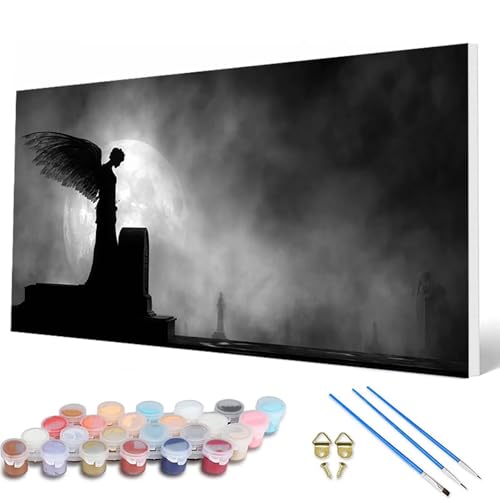 Engel Malen Nach Zahlen Erwachsene, Malen Nach Zahlen Mond Paint by Numbers Adult Muster Basteln Erwachsene Anfänger für Zimmer Deko Wohnzimmer, Wanddeko, Geschenke für Frauen 50 x 100 cm -hcw2507K6 Engel Malen Nach Zahlen Erwachsene, Malen Nach Zahlen Mond Paint by Numbers Adult Muster Basteln Erwachsene Anfänger für Zimmer Deko Wohnzimmer, Wanddeko, Geschenke für Frauen 50 x 100 cm -hcw2507K6 von HCWBDWOU