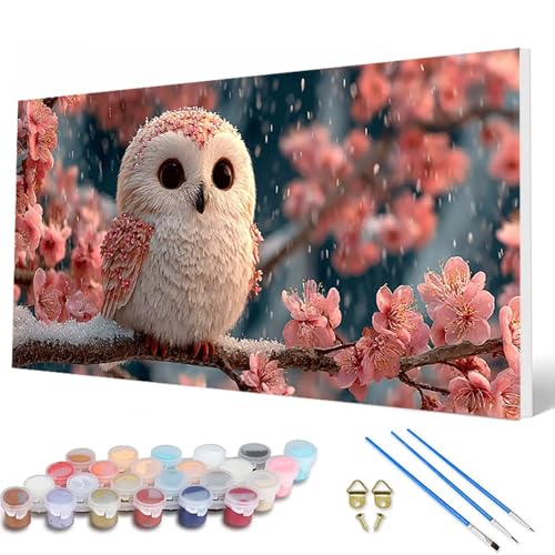 Eule Malen Nach Zahlen Erwachsene, Malen Nach Zahlen KirschblüTen Paint by Numbers Adult Muster Basteln Erwachsene Anfänger für Deko Wohnzimmer, Wanddeko, Geschenke für Frauen 30 x 60 cm -hcw25074Y Eule Malen Nach Zahlen Erwachsene, Malen Nach Zahlen KirschblüTen Paint by Numbers Adult Muster Basteln Erwachsene Anfänger für Deko Wohnzimmer, Wanddeko, Geschenke für Frauen 30 x 60 cm -hcw25074Y von HCWBDWOU