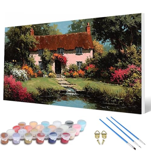HäUser Malen Nach Zahlen Erwachsene, Malen Nach Zahlen FrüHling Paint by Numbers Adult Muster Basteln Erwachsene Anfänger für Deko Wohnzimmer, Wanddeko, Geschenke für Frauen 100X300CM -hcw2507ID HäUser Malen Nach Zahlen Erwachsene, Malen Nach Zahlen FrüHling Paint by Numbers Adult Muster Basteln Erwachsene Anfänger für Deko Wohnzimmer, Wanddeko, Geschenke für Frauen 100X300CM -hcw2507ID von HCWBDWOU