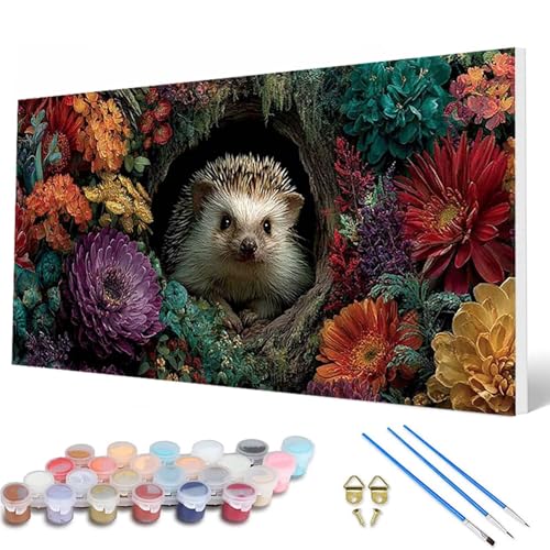 Igel Malen Nach Zahlen Erwachsene, Malen Nach Zahlen Tiere Paint by Numbers Adult Muster Basteln Erwachsene Anfänger für Zimmer Deko Wohnzimmer, Wanddeko, Geschenke für Frauen 90X180 CM -hcw2507AA Igel Malen Nach Zahlen Erwachsene, Malen Nach Zahlen Tiere Paint by Numbers Adult Muster Basteln Erwachsene Anfänger für Zimmer Deko Wohnzimmer, Wanddeko, Geschenke für Frauen 90X180 CM -hcw2507AA von HCWBDWOU