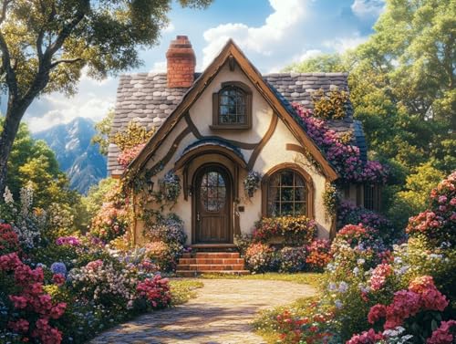 Kabine Diamond Painting Erwachsene, 5D Diamond Painting Wald Bilder, DIY Runder Vollbohrer Diamanten Malerei Kits Erwachsene Mosaikherstellung Bastelset für Wanddeko, Geschenke, 30x40cm, Model 91 von HCWBDWOU