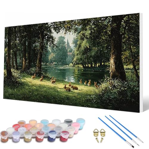 Kaninchen Malen Nach Zahlen Erwachsene, Malen Nach Zahlen FrüHling Paint by Numbers Adult Muster Basteln Erwachsene Anfänger für Deko Wohnzimmer, Wanddeko, Geschenke für Frauen 30X60 CM -hcw2507LY Kaninchen Malen Nach Zahlen Erwachsene, Malen Nach Zahlen FrüHling Paint by Numbers Adult Muster Basteln Erwachsene Anfänger für Deko Wohnzimmer, Wanddeko, Geschenke für Frauen 30X60 CM -hcw2507LY von HCWBDWOU
