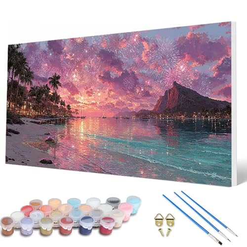 Landschaft Malen Nach Zahlen Erwachsene, Malen Nach Zahlen Feuerwerk Paint by Numbers Adult Muster Basteln Erwachsene Anfänger für Deko Wohnzimmer, Geschenke für Frauen 50 x 100 cm -hcw2507RA2E4P Landschaft Malen Nach Zahlen Erwachsene, Malen Nach Zahlen Feuerwerk Paint by Numbers Adult Muster Basteln Erwachsene Anfänger für Deko Wohnzimmer, Geschenke für Frauen 50 x 100 cm -hcw2507RA2E4P von HCWBDWOU