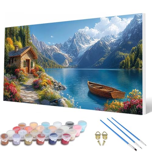 Landschaft Malen Nach Zahlen Erwachsene, Malen Nach Zahlen Gebirge Paint by Numbers Adult Muster Basteln Erwachsene Anfänger für Deko Wohnzimmer, Wanddeko, Geschenke für Frauen 70X140 CM -hcw2507M0 Landschaft Malen Nach Zahlen Erwachsene, Malen Nach Zahlen Gebirge Paint by Numbers Adult Muster Basteln Erwachsene Anfänger für Deko Wohnzimmer, Wanddeko, Geschenke für Frauen 70X140 CM -hcw2507M0 von HCWBDWOU