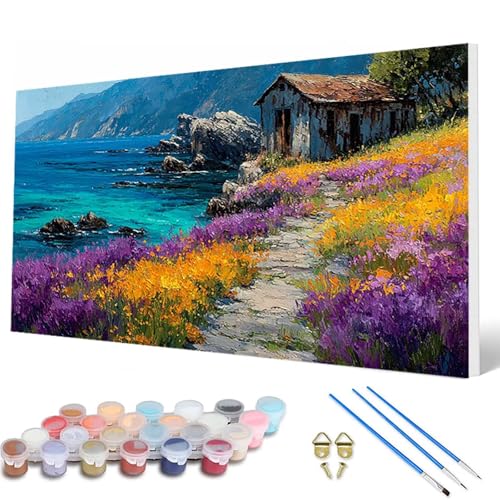 Landschaft Malen Nach Zahlen Erwachsene, Malen Nach Zahlen Ozean Paint by Numbers Adult Muster Basteln Erwachsene Anfänger für Deko Wohnzimmer, Wanddeko, Geschenke für Frauen 30 x 60 cm -hcw2507JT Landschaft Malen Nach Zahlen Erwachsene, Malen Nach Zahlen Ozean Paint by Numbers Adult Muster Basteln Erwachsene Anfänger für Deko Wohnzimmer, Wanddeko, Geschenke für Frauen 30 x 60 cm -hcw2507JT von HCWBDWOU