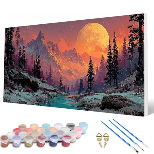 Landschaft Malen Nach Zahlen Erwachsene, Malen Nach Zahlen Sonnenuntergang Paint by Numbers Adult Muster Basteln Erwachsene Anfänger für Deko Wohnzimmer, Geschenke für Frauen 50 x 100 cm -hcw25075A Landschaft Malen Nach Zahlen Erwachsene, Malen Nach Zahlen Sonnenuntergang Paint by Numbers Adult Muster Basteln Erwachsene Anfänger für Deko Wohnzimmer, Geschenke für Frauen 50 x 100 cm -hcw25075A von HCWBDWOU
