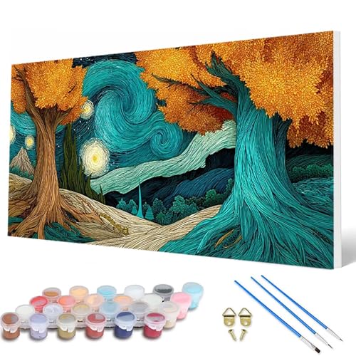 Landschaft Malen Nach Zahlen Erwachsene, Malen Nach Zahlen Sternenhimmel Paint by Numbers Adult Muster Basteln Erwachsene Anfänger für Deko Wohnzimmer, Wanddeko, Geschenke für Frauen 30X60CM -hcw0755 Landschaft Malen Nach Zahlen Erwachsene, Malen Nach Zahlen Sternenhimmel Paint by Numbers Adult Muster Basteln Erwachsene Anfänger für Deko Wohnzimmer, Wanddeko, Geschenke für Frauen 30X60CM -hcw0755 von HCWBDWOU