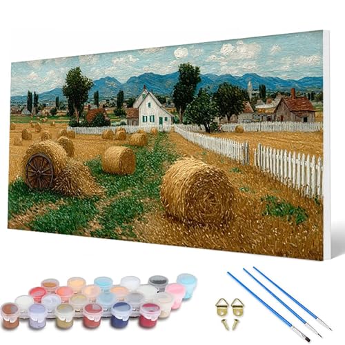 Landschaft Malen Nach Zahlen Erwachsene, Malen Nach Zahlen Weizenfeld Paint by Numbers Adult Muster Basteln Erwachsene Anfänger für Deko Wohnzimmer, Wanddeko, Geschenke für Frauen 30X60 CM -hcw2507CX Landschaft Malen Nach Zahlen Erwachsene, Malen Nach Zahlen Weizenfeld Paint by Numbers Adult Muster Basteln Erwachsene Anfänger für Deko Wohnzimmer, Wanddeko, Geschenke für Frauen 30X60 CM -hcw2507CX von HCWBDWOU