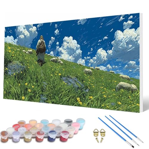 Landschaft Malen Nach Zahlen Erwachsene, Malen Nach Zahlen Wolke Paint by Numbers Adult Muster Basteln Erwachsene Anfänger für Deko Wohnzimmer, Wanddeko, Geschenke für Frauen 100 x 300 cm -hcw2507CI Landschaft Malen Nach Zahlen Erwachsene, Malen Nach Zahlen Wolke Paint by Numbers Adult Muster Basteln Erwachsene Anfänger für Deko Wohnzimmer, Wanddeko, Geschenke für Frauen 100 x 300 cm -hcw2507CI von HCWBDWOU