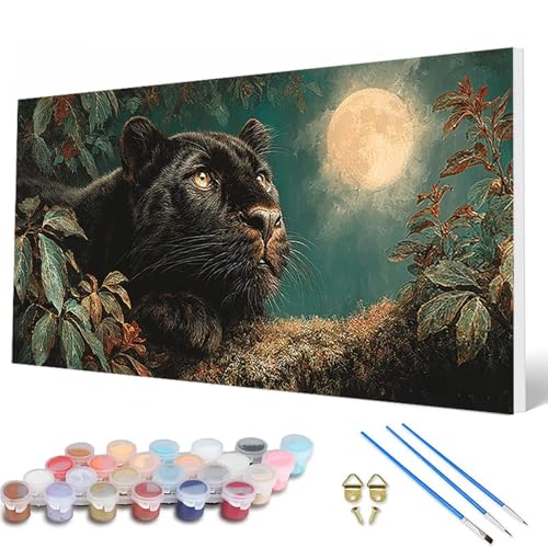 Leopard Malen Nach Zahlen Erwachsene, Malen Nach Zahlen Mond Paint by Numbers Adult Muster Basteln Erwachsene Anfänger für Zimmer Deko Wohnzimmer, Wanddeko, Geschenke für Frauen 100X300CM -hcw25076I Leopard Malen Nach Zahlen Erwachsene, Malen Nach Zahlen Mond Paint by Numbers Adult Muster Basteln Erwachsene Anfänger für Zimmer Deko Wohnzimmer, Wanddeko, Geschenke für Frauen 100X300CM -hcw25076I von HCWBDWOU