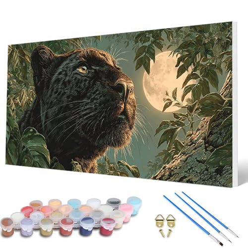Leopard Malen Nach Zahlen Erwachsene, Malen Nach Zahlen Mond Paint by Numbers Adult Muster Basteln Erwachsene Anfänger für Zimmer Deko Wohnzimmer, Wanddeko, Geschenke für Frauen 50 x 100 cm -hcw250762 Leopard Malen Nach Zahlen Erwachsene, Malen Nach Zahlen Mond Paint by Numbers Adult Muster Basteln Erwachsene Anfänger für Zimmer Deko Wohnzimmer, Wanddeko, Geschenke für Frauen 50 x 100 cm -hcw250762 von HCWBDWOU