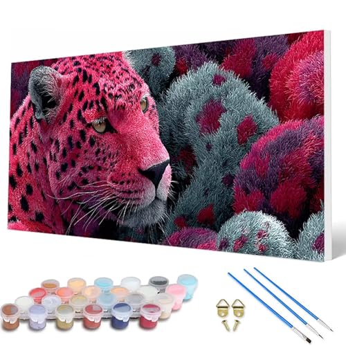 Leopard Malen Nach Zahlen Erwachsene, Malen Nach Zahlen Tiere Paint by Numbers Adult Muster Basteln Erwachsene Anfänger für Zimmer Deko Wohnzimmer, Wanddeko, Geschenke für Frauen 90X180 CM -hcw2507YG Leopard Malen Nach Zahlen Erwachsene, Malen Nach Zahlen Tiere Paint by Numbers Adult Muster Basteln Erwachsene Anfänger für Zimmer Deko Wohnzimmer, Wanddeko, Geschenke für Frauen 90X180 CM -hcw2507YG von HCWBDWOU