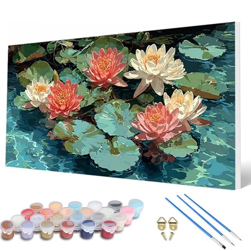 Lotus Malen Nach Zahlen Erwachsene, Malen Nach Zahlen Blumenn Paint by Numbers Adult Muster Basteln Erwachsene Anfänger für Zimmer Deko Wohnzimmer, Wanddeko, Geschenke für Frauen 90X180CM -hcw2507J5 Lotus Malen Nach Zahlen Erwachsene, Malen Nach Zahlen Blumenn Paint by Numbers Adult Muster Basteln Erwachsene Anfänger für Zimmer Deko Wohnzimmer, Wanddeko, Geschenke für Frauen 90X180CM -hcw2507J5 von HCWBDWOU