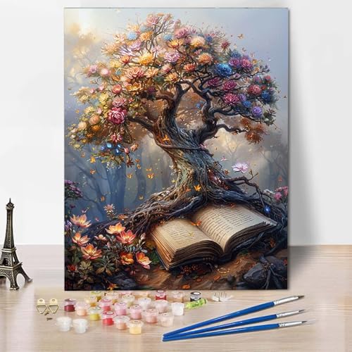 Malen Nach Zahlen Baum des Lebens Malen Nach Zahlen Erwachsene Blume Painting by Numbers Adult Basteln Erwachsene, Mit 3 Pinseln und Acrylfarbe für Deko Wohnzimmer, Geschenke 60 x 80 cm -CW25049Q Malen Nach Zahlen Baum des Lebens Malen Nach Zahlen Erwachsene Blume Painting by Numbers Adult Basteln Erwachsene, Mit 3 Pinseln und Acrylfarbe für Deko Wohnzimmer, Geschenke 60 x 80 cm -CW25049Q von HCWBDWOU