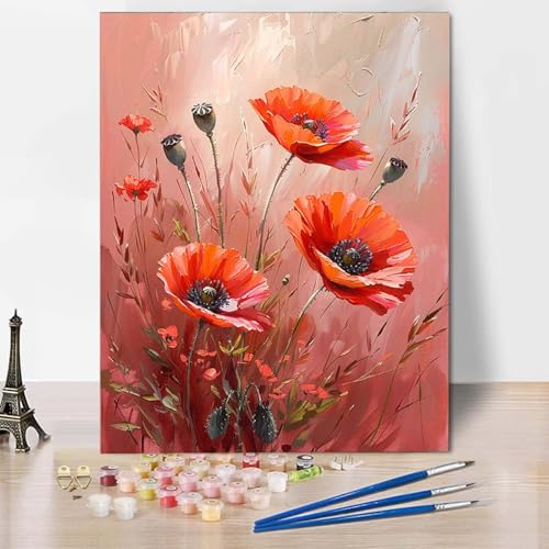 Malen Nach Zahlen Blume Malen Nach Zahlen Erwachsene Anlage Painting by Numbers Adult Basteln Erwachsene, Mit 3 Pinseln und Acrylfarbe für Deko Wohnzimmer, Geschenke für Frauen 60 x 80 cm -CW2504YH Malen Nach Zahlen Blume Malen Nach Zahlen Erwachsene Anlage Painting by Numbers Adult Basteln Erwachsene, Mit 3 Pinseln und Acrylfarbe für Deko Wohnzimmer, Geschenke für Frauen 60 x 80 cm -CW2504YH von HCWBDWOU