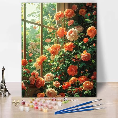 Malen Nach Zahlen Blume Malen Nach Zahlen Erwachsene Garten Painting by Numbers Adult Basteln Erwachsene, Mit 3 Pinseln und Acrylfarbe für Deko Wohnzimmer, Geschenke für Frauen 20 X 30 CM -CW25049Q Malen Nach Zahlen Blume Malen Nach Zahlen Erwachsene Garten Painting by Numbers Adult Basteln Erwachsene, Mit 3 Pinseln und Acrylfarbe für Deko Wohnzimmer, Geschenke für Frauen 20 X 30 CM -CW25049Q von HCWBDWOU