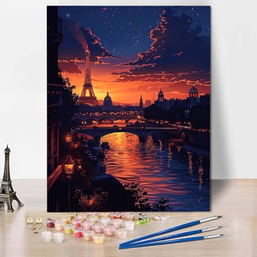 Malen Nach Zahlen Eiffelturm Malen Nach Zahlen Erwachsene Stadt Painting by Numbers Adult Basteln Erwachsene, Mit 3 Pinseln und Acrylfarbe für Deko Wohnzimmer, Geschenke 100 x 135 cm -CW2504Q8N Malen Nach Zahlen Eiffelturm Malen Nach Zahlen Erwachsene Stadt Painting by Numbers Adult Basteln Erwachsene, Mit 3 Pinseln und Acrylfarbe für Deko Wohnzimmer, Geschenke 100 x 135 cm -CW2504Q8N von HCWBDWOU