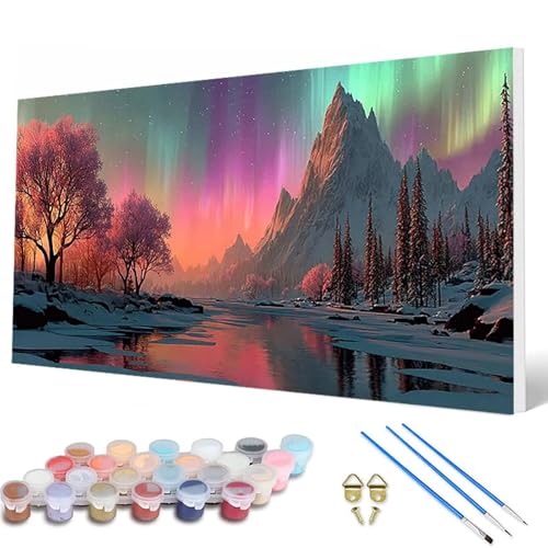 Malen Nach Zahlen Erwachsene, Aurora Malen Nach Zahlen Schneeberg Paint by Numbers DIY Bastelset Erwachsene Mit 3 Pinseln und Acrylfarben für Deko Wohnzimmer, Geschenke für Frauen 60X120CM -hcw2507BY Malen Nach Zahlen Erwachsene, Aurora Malen Nach Zahlen Schneeberg Paint by Numbers DIY Bastelset Erwachsene Mit 3 Pinseln und Acrylfarben für Deko Wohnzimmer, Geschenke für Frauen 60X120CM -hcw2507BY von HCWBDWOU