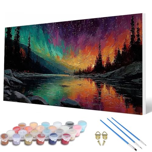 Malen Nach Zahlen Erwachsene, Aurora Malen Nach Zahlen Wald Paint by Numbers DIY Bastelset Erwachsene Mit 3 Pinseln und Acrylfarben für Deko Wohnzimmer, Geschenke für Frauen 40X80 CM -hcw2507F8 Malen Nach Zahlen Erwachsene, Aurora Malen Nach Zahlen Wald Paint by Numbers DIY Bastelset Erwachsene Mit 3 Pinseln und Acrylfarben für Deko Wohnzimmer, Geschenke für Frauen 40X80 CM -hcw2507F8 von HCWBDWOU