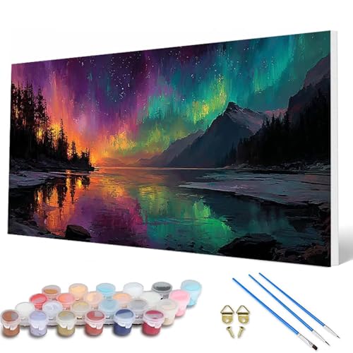 Malen Nach Zahlen Erwachsene, Aurora Malen Nach Zahlen Wald Paint by Numbers DIY Bastelset Erwachsene Mit 3 Pinseln und Acrylfarben für Deko Wohnzimmer, Geschenke für Frauen 60 x 120 cm -hcw25071U Malen Nach Zahlen Erwachsene, Aurora Malen Nach Zahlen Wald Paint by Numbers DIY Bastelset Erwachsene Mit 3 Pinseln und Acrylfarben für Deko Wohnzimmer, Geschenke für Frauen 60 x 120 cm -hcw25071U von HCWBDWOU