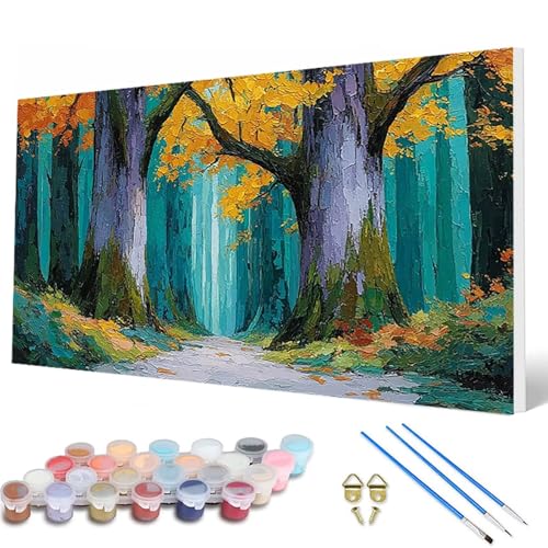 Malen Nach Zahlen Erwachsene, Baum Malen Nach Zahlen Landschaft Paint by Numbers DIY Bastelset Erwachsene Mit 3 Pinseln und Acrylfarben für Deko Wohnzimmer, Geschenke für Frauen 100X200 CM -hcw25071R Malen Nach Zahlen Erwachsene, Baum Malen Nach Zahlen Landschaft Paint by Numbers DIY Bastelset Erwachsene Mit 3 Pinseln und Acrylfarben für Deko Wohnzimmer, Geschenke für Frauen 100X200 CM -hcw25071R von HCWBDWOU