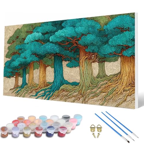 Malen Nach Zahlen Erwachsene, Baum Malen Nach Zahlen Landschaft Paint by Numbers DIY Bastelset Erwachsene Mit 3 Pinseln und Acrylfarben für Deko Wohnzimmer, Geschenke für Frauen 40 x 80 cm -hcw25079X Malen Nach Zahlen Erwachsene, Baum Malen Nach Zahlen Landschaft Paint by Numbers DIY Bastelset Erwachsene Mit 3 Pinseln und Acrylfarben für Deko Wohnzimmer, Geschenke für Frauen 40 x 80 cm -hcw25079X von HCWBDWOU